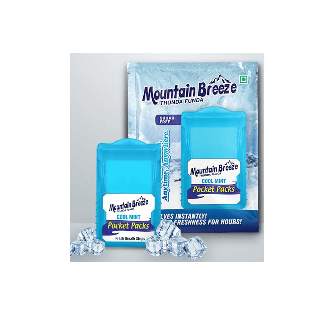 Mountain Breeze Cool Mint Strips Pack Of 3